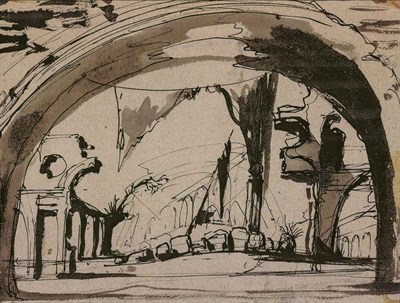 Lot 2090 - Eugene Berman Russian/American, 1899-1972 Alba...