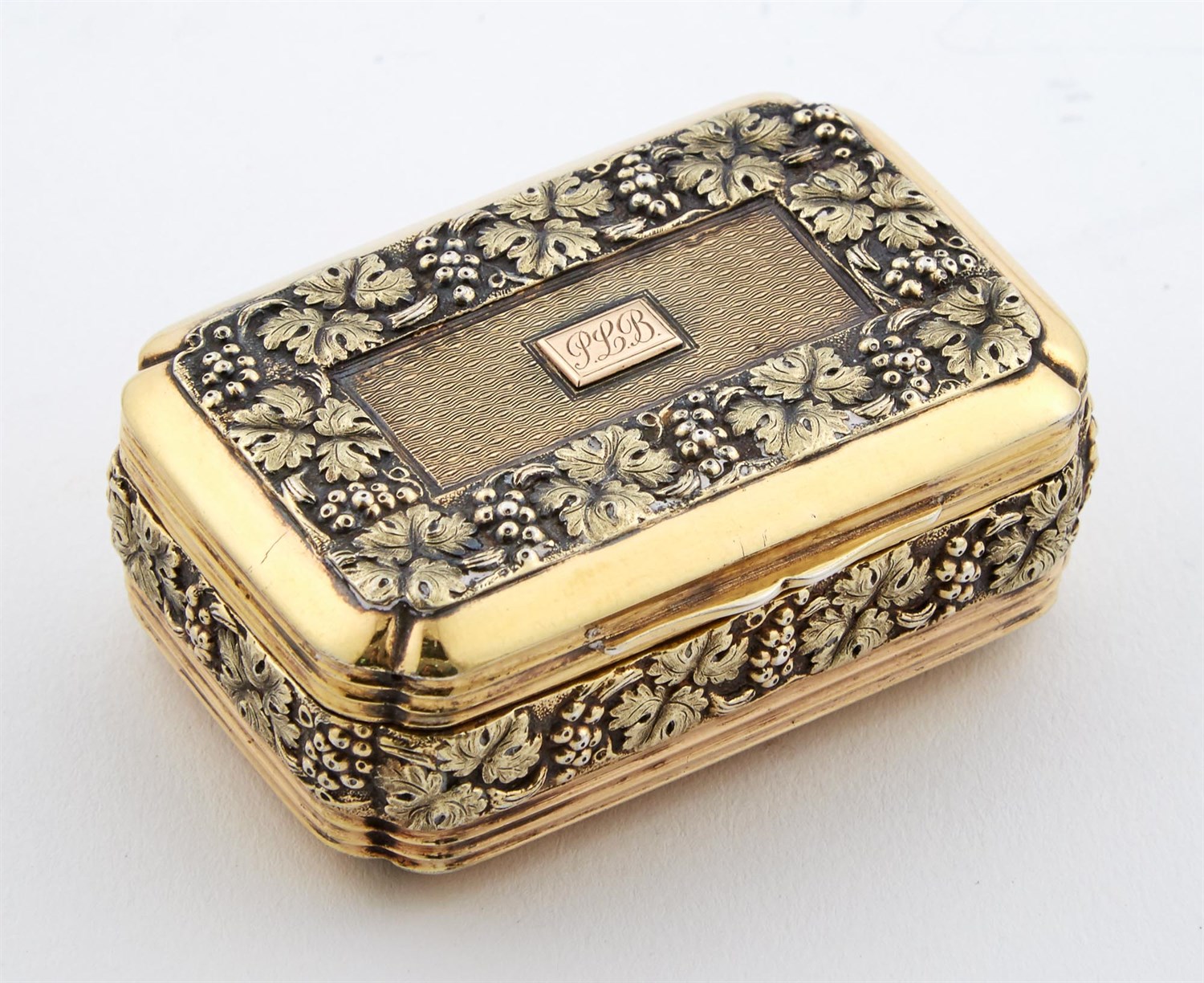 Lot 196 - George III Silver-Gilt Snuff Box Pemberton &...