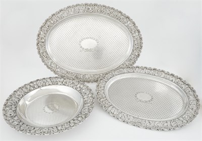 Lot 319 - Three Baltimore Sterling Silver Platters and...