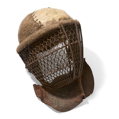Lot 295 - Fencing Club Practice Helmet Late 19th Century...
