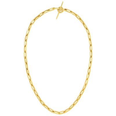 Lot 810 - High Karat Gold Link Necklace, Linda Lee Johnson