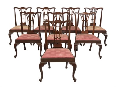 Lot 233 - Set of Eight George III Mahogany Side Chairs...