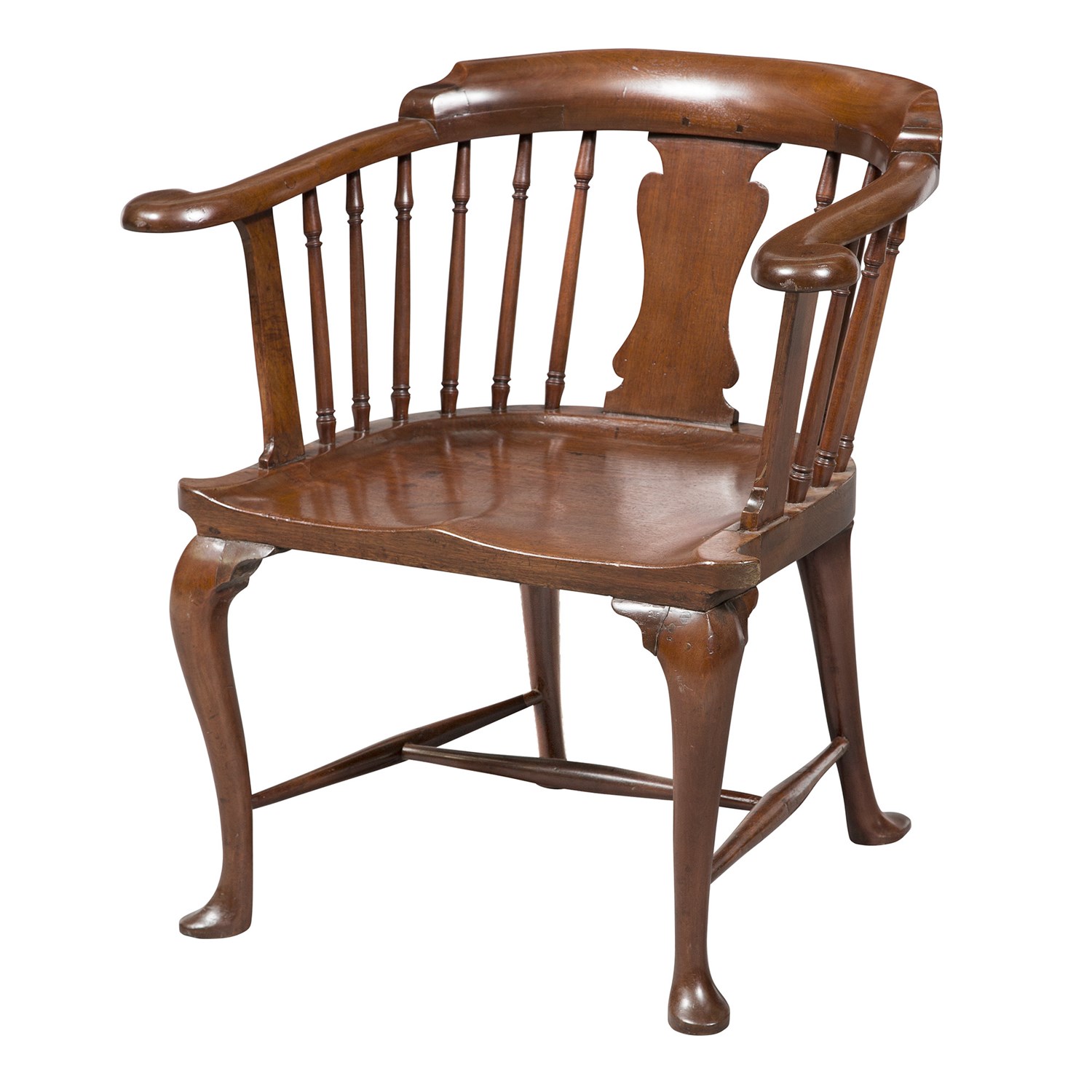 Lot 226 - George III Mahogany Windsor Armchair 18th...