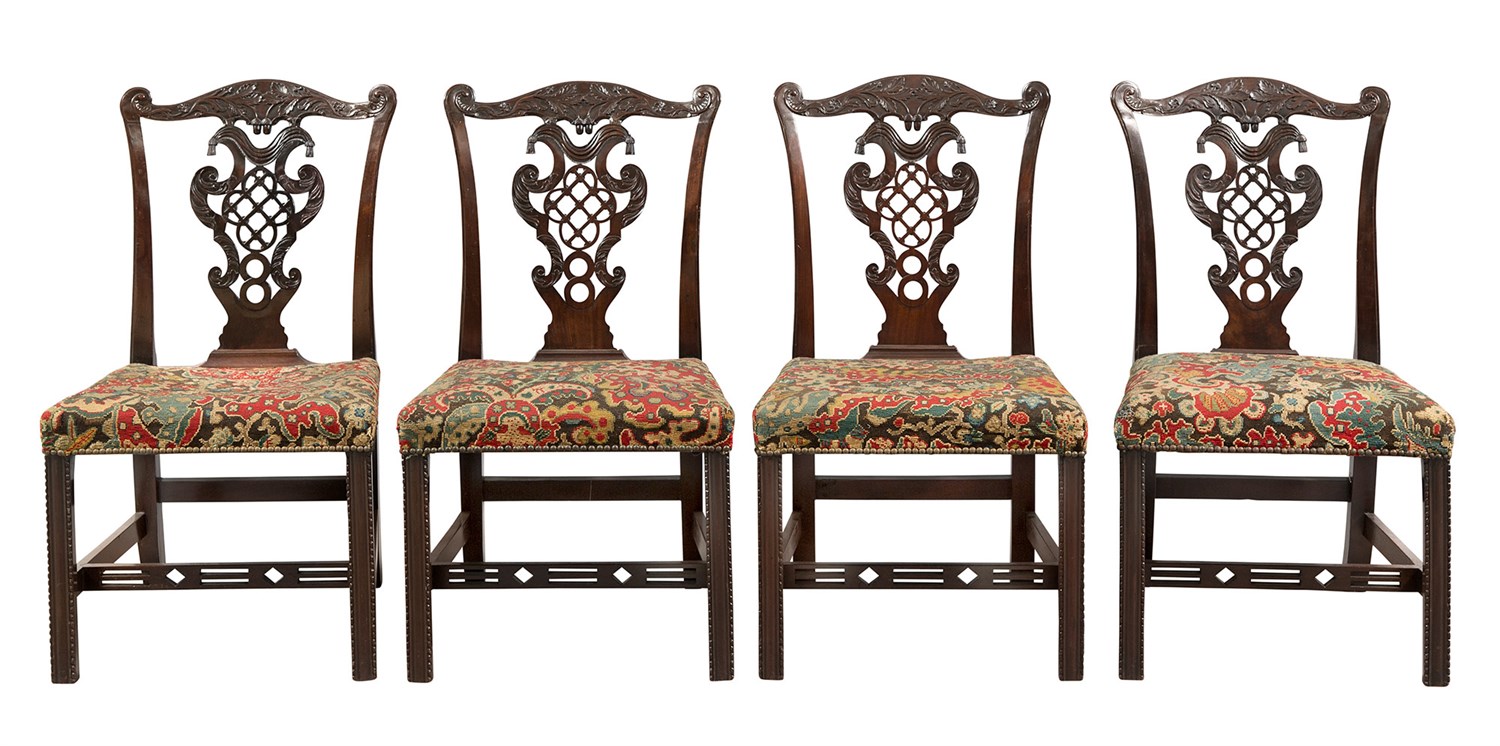 Lot 241 - Set of Four George III Mahogany...
