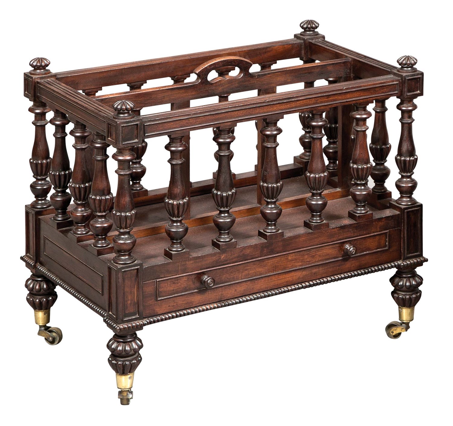 Lot 280 - William IV Mahogany Canterbury Circa 1835 En...