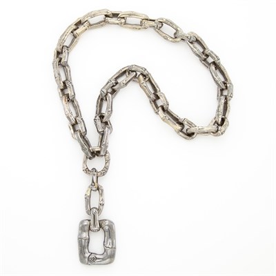 Lot 1628 - Silver Link Pendant-Necklace, John Hardy