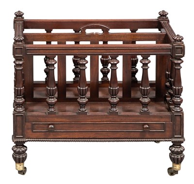 Lot 279 - William IV Mahogany Canterbury Circa 1835 The...