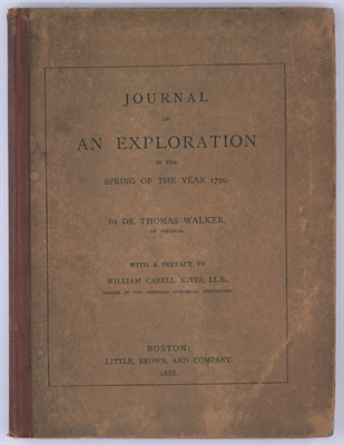 Lot 298 - WALKER, THOMAS Journal of an Exploration in...