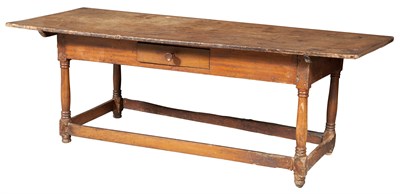 Lot 259 - Walnut Long Table Height 29 3/4 inches, length...