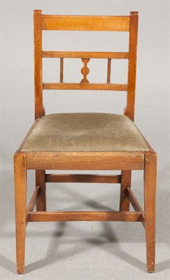 Lot 260 - Set of Five English Provincial Side Chairs...