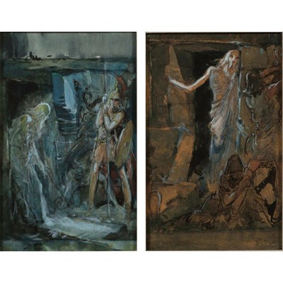 Lot 1078 - Everett Shinn American, 1876-1953 Scenes from...