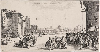 Lot 20 - Jacques Callot LE MARCHÉ D'ESCLAVES Etching