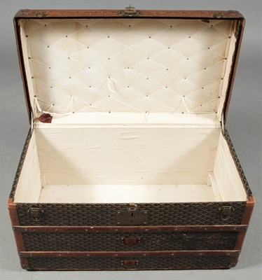 Lot 520 - French Canvas-Covered Steamer Trunk by Malles...