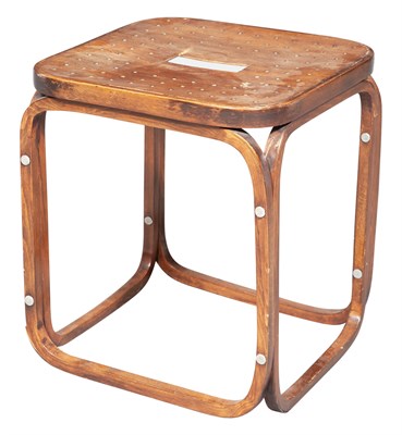 Lot 121 - Austrian Secessionist Bentwood Stool Designed...
