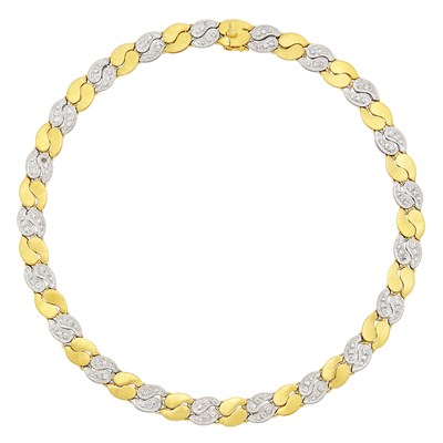 Lot 232 - Two-Color Gold and Diamond Necklace, Mario Buccellati
