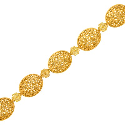 Lot 595 - Gold 'Filidoro' Bracelet, Buccellati