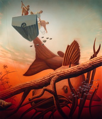 Lot 2055 - Alexis Rockman American, b. 1962 Fishing, 2000...