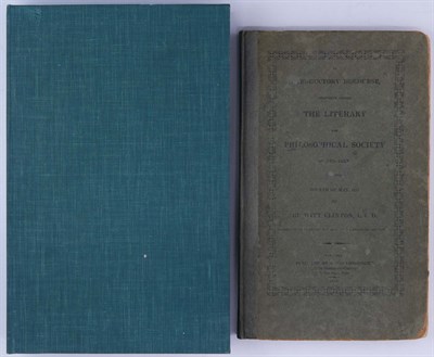 Lot 97 - CLINTON, DE WITT An Introductory Discourse...