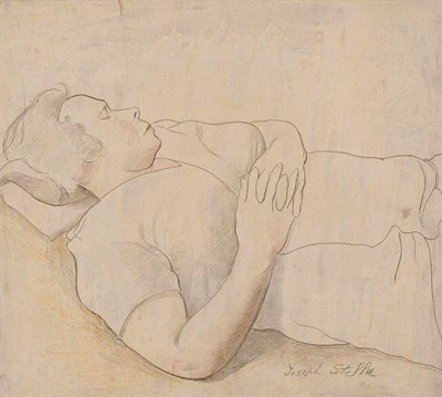 Lot 1086 - Joseph Stella American, 1877-1946 Sleeping...