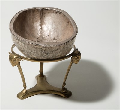 Lot 157 - Silver Mounted 'Kapala' Skull Bowl on Stand...