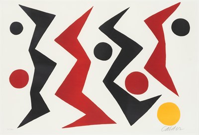 Lot 16 - Alexander Calder COMPOSITION Color lithograph,...
