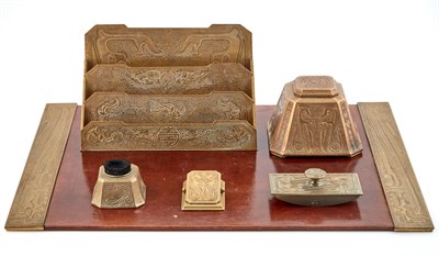 Lot 482 - Tiffany Studios Gilt-Bronze Chinese Pattern...