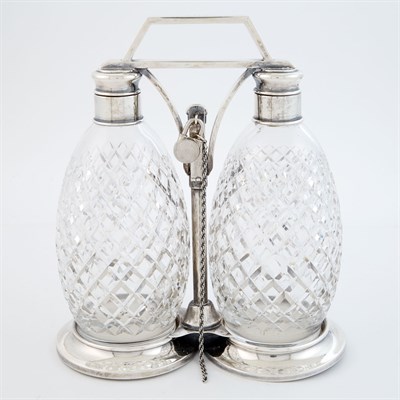 Lot 284 - Tiffany & Co. Sterling Silver and Cut Glass...
