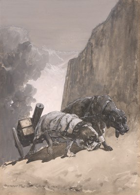 Lot 208 - Harry Rountree English, 1878-1950 Hauling the...
