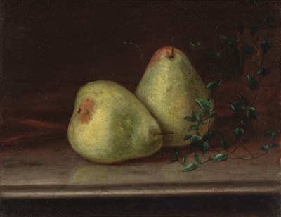 Lot 74 - Daniel Bigelow American, 1823-1910 Green Pears...