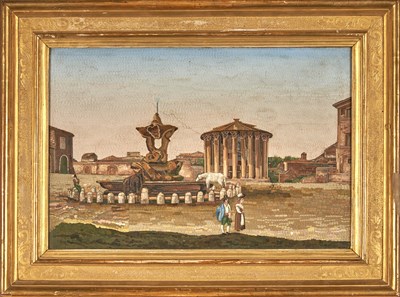 Lot 228 - Italian Micromosaic Picture of the Forum...