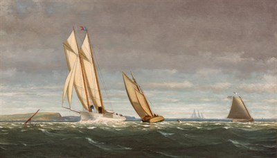Lot 17 - George Curtis American, 1826-1881 Sailing off...