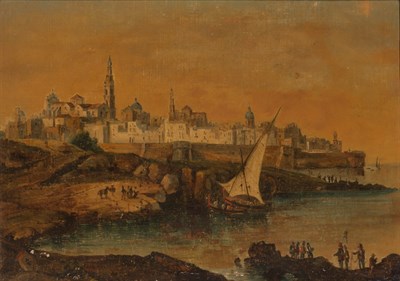 Lot 45 - Continental School 19th Century Harbor View...