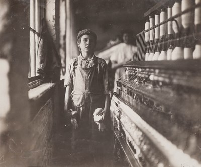 Lot 79 - HINE, LEWIS (1874-1940) Worker in cotton mill,...