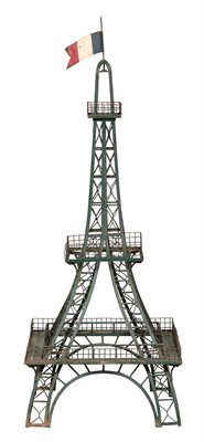 Lot 447 - Green-Painted Metal Model of the Eiffel Tower...