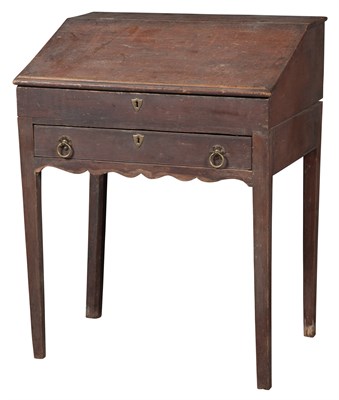 Lot 528 - Continental Painted Slant-Front Desk on Stand...