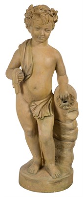 Lot 453 - Painted Terracotta Figure of a Boy Height 41...