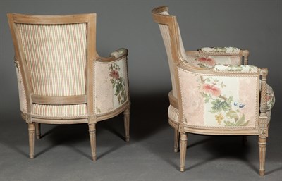 Lot 411 - Pair of Louis XVI Style Beechwood...