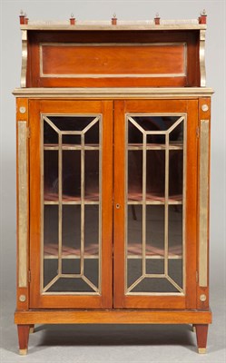 Lot 184 - Russian Brass-Mounted Mahogany Bookcase...