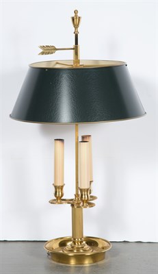 Lot 238 - Louis XVI Style Brass Bouillotte Lamp Height...