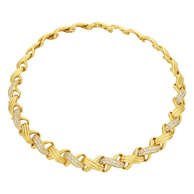 Lot 556 - Gold and Diamond Necklace, José Hess