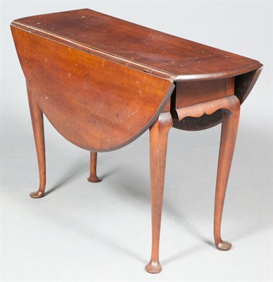 Lot 201 - Queen Anne Cherry Drop-Leaf Table With...