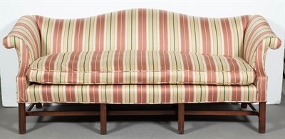 Lot 262 - Chippendale Style Serpentine Back Upholstered...