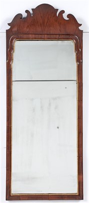 Lot 200 - George II Walnut Parcel-Gilt Mirror 18th...