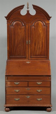 Lot 237 - Queen Anne Walnut Secretary Bookcase English...