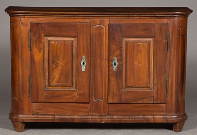Lot 314 - Continental Provincial Inlaid Walnut Buffet...