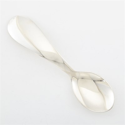 Lot 1803 - Six Silver Baby Spoons, Linda Lee Johnson