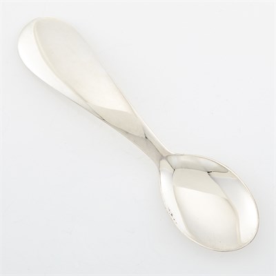 Lot 1798 - Six Silver Baby Spoons, Linda Lee Johnson