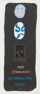 Lot 79 - David Hockney IGOR STRAVINSKY, METROPOLITAN...