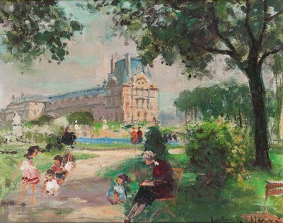 Lot 36 - Jules Rene Herve French, 1887-1981 Le Jardin...