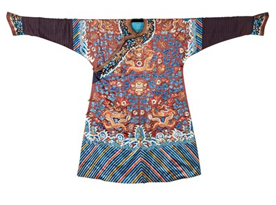 Lot 196 - Chinese Silk Embroidered Robe 19th Century The...